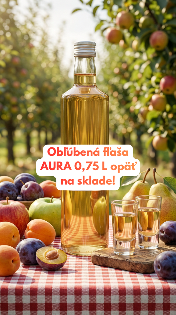 Obľúbená fľaša AURA 0,75 L opäť na sklade!