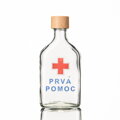 Fľaša Flask 0,2 L s obtlačou "Prvá pomoc"