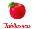 Priehľadná samolepiaca etiketa - Jablkovica s textom