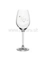 Svadobné poháre WINE 360 ml, dekor Mr. & Mrs. (2 ks)