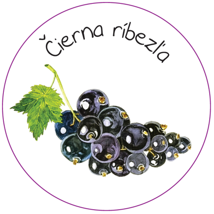 Samolepiaca etiketa - Čierna ríbezľa