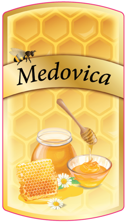 Samolepiaca etiketa Medovica