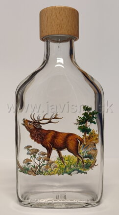 Fľaša Flask 0,2 L s obtiskom poľovnícky motív