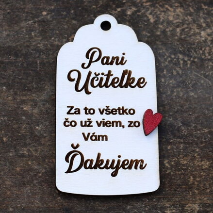 Plaketa pre pani učiteľku - tabuľka
