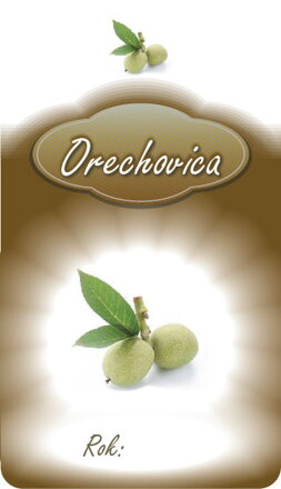 Samolepiaca etiketa Orechovica (s rokom)
