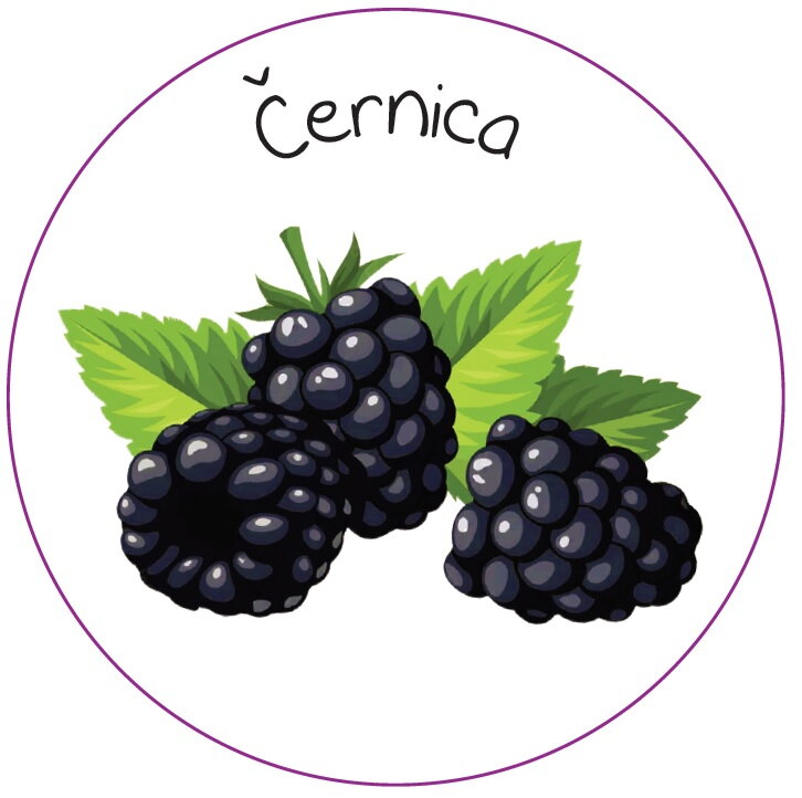 Samolepiaca etiketa - Černica