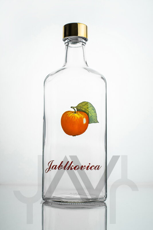 Fľaša GIN 0,7 L s obtiskom ovocia