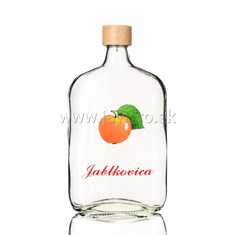 Fľaša Taschenflasche 0,5 L s obtlačou ovocia