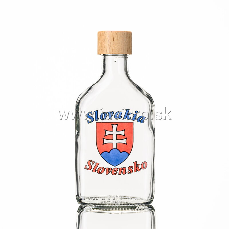 Fľaša Flask 0,2 L s obtlačou Slovensko/Slovakia 
