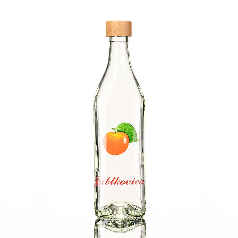 Fľaša Sparflasche 0,5 L s obtiskom ovocia