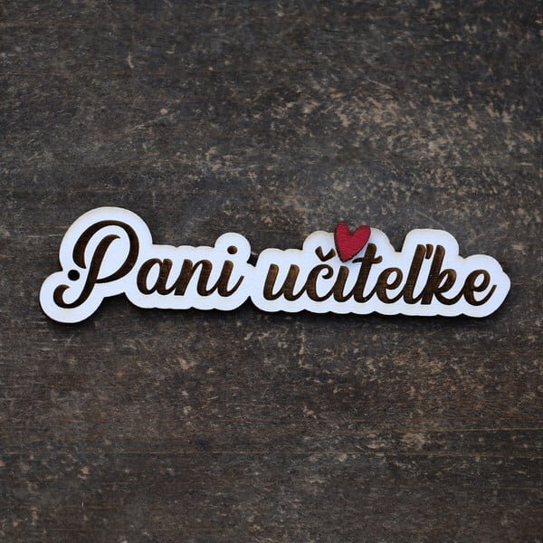 Plaketa pre pani učiteľku - nápis