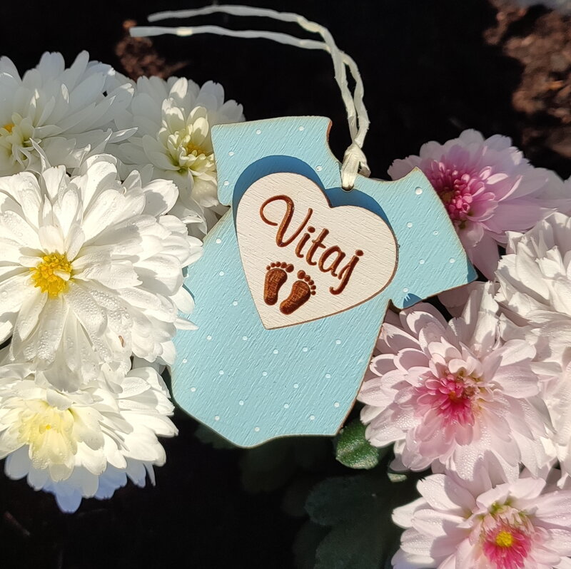 Modrá košieľka Vitaj (chlapček)