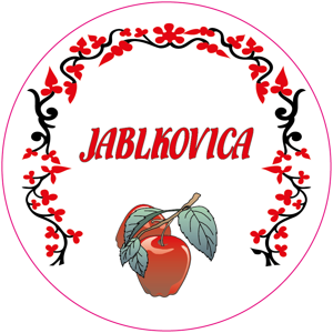Samolepiaca etiketa Jablkovica kruh - Kopaničiarsky štýl